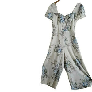 Love & Piece Collective Floral Jumpsuit Womens Size M